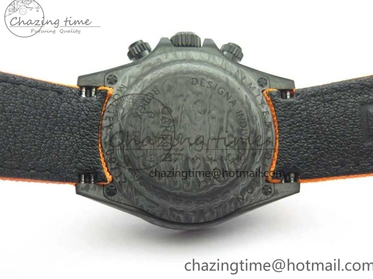 MiroTime 0122 Daytona DIW Carbon Noob 1:1 Best Edition Black Orange Dial on Orange Nylon Strap SA TopPick 2586